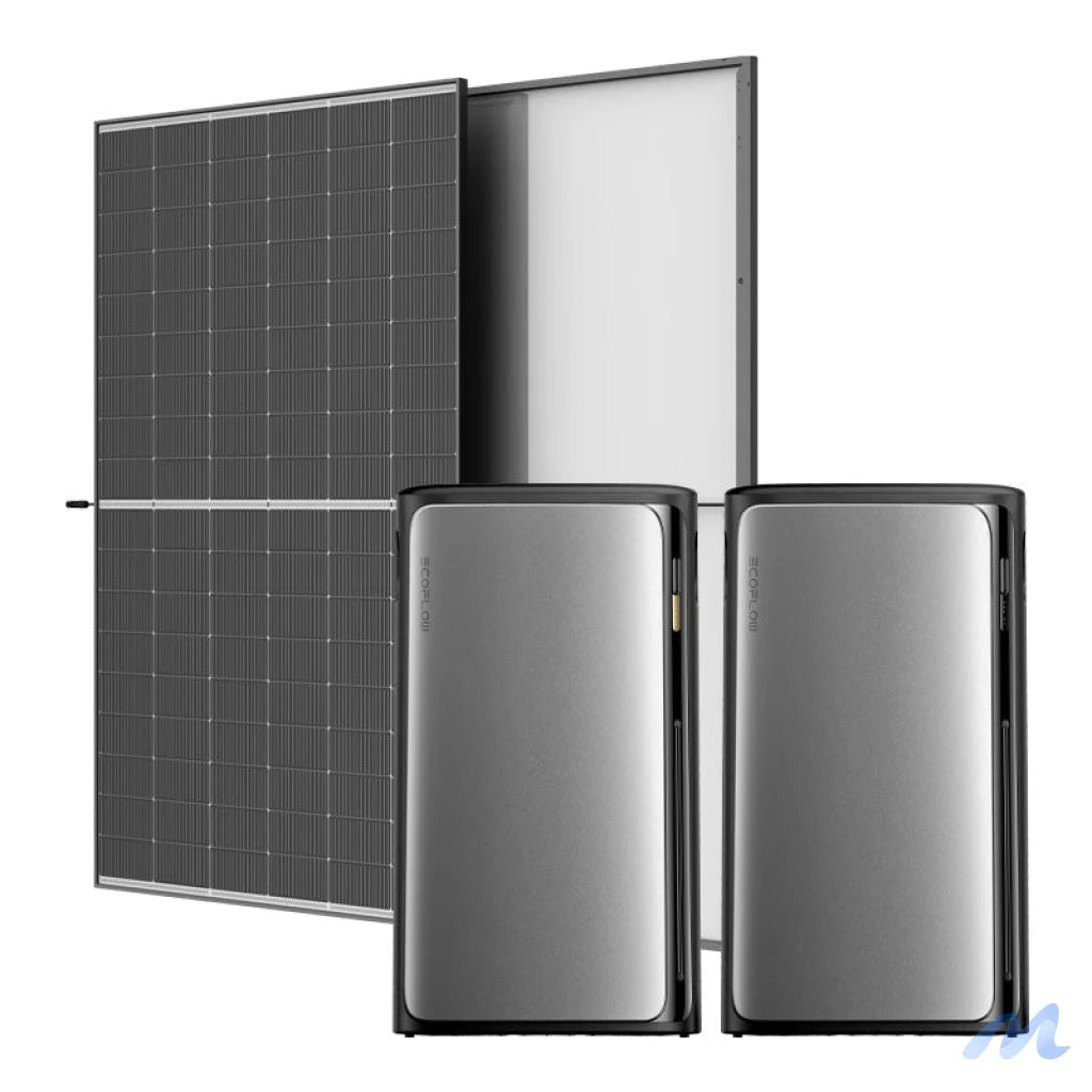 Photovoltaics with energy storage 3.84kWh EcoFlow STREAM Ultra 2K 2040W.