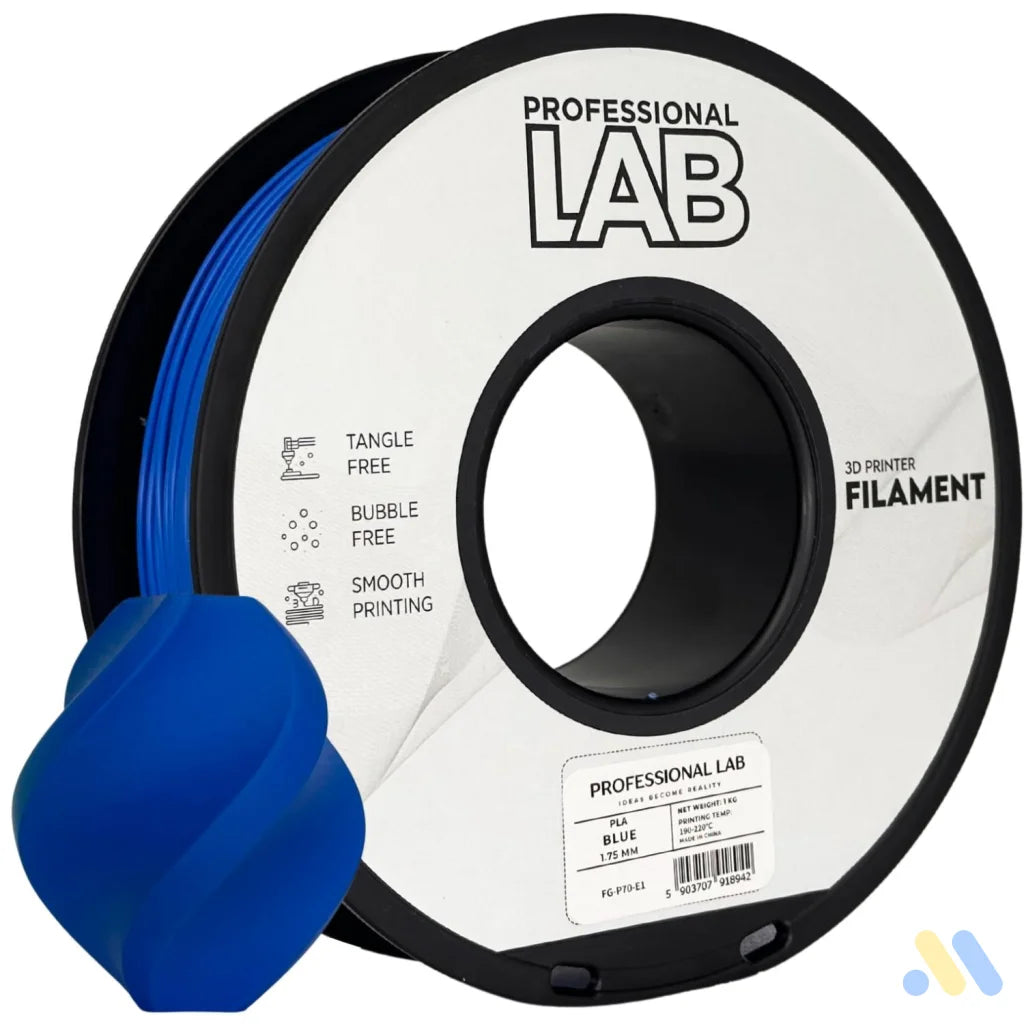 PLA is a basic and user-friendly filament, perfect for beginners. It prints easily, has good layer adhesion, and low warping.
