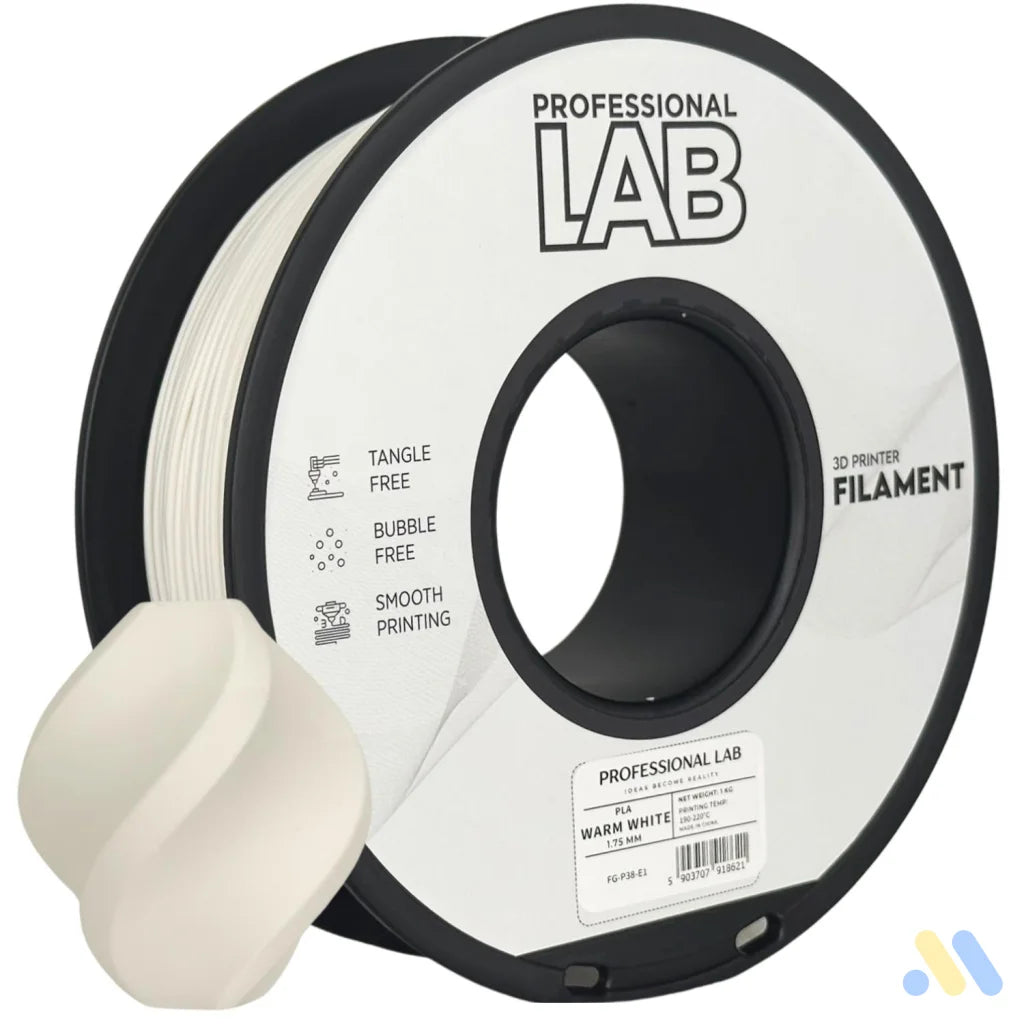 PLA is a basic and user-friendly filament, perfect for beginners. It prints easily, has good layer adhesion, and low warping.