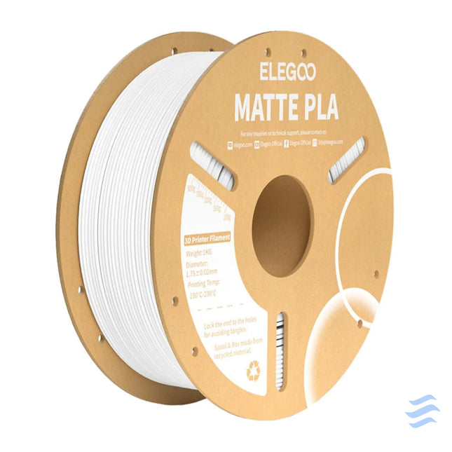PLA Matte ELEGOO Filament (White) Filaments