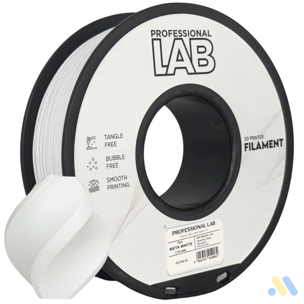 PLA META is a modern PLA formulation that provides smoother extrusion, lower printing temperature and exceptional surface quality, similar to PLA+ but with greater precision and gloss.