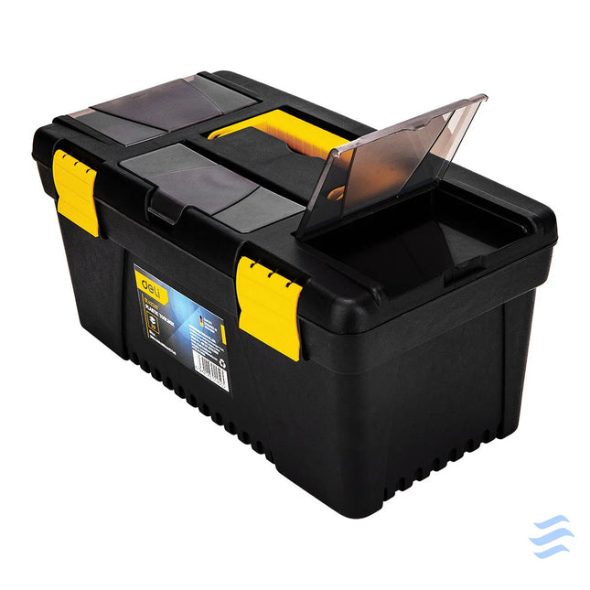 Plastic Tool Box Deli Tools EDL432417 15’’ (yellow) Tool bags and cases