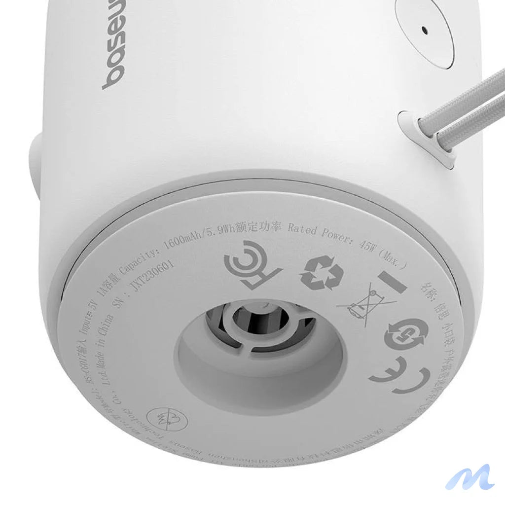 Portable Air Pump Baseus PocketGo (White)