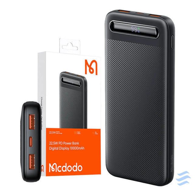 Power Bank Mcdodo MC 3881 Digital Display 10000mAh 22.5W do D (czarny) Powerbanks