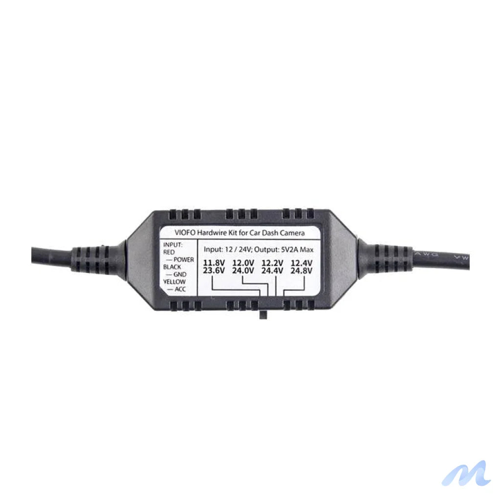 Power cable for VIOFO HK3 miniUSB video recorders