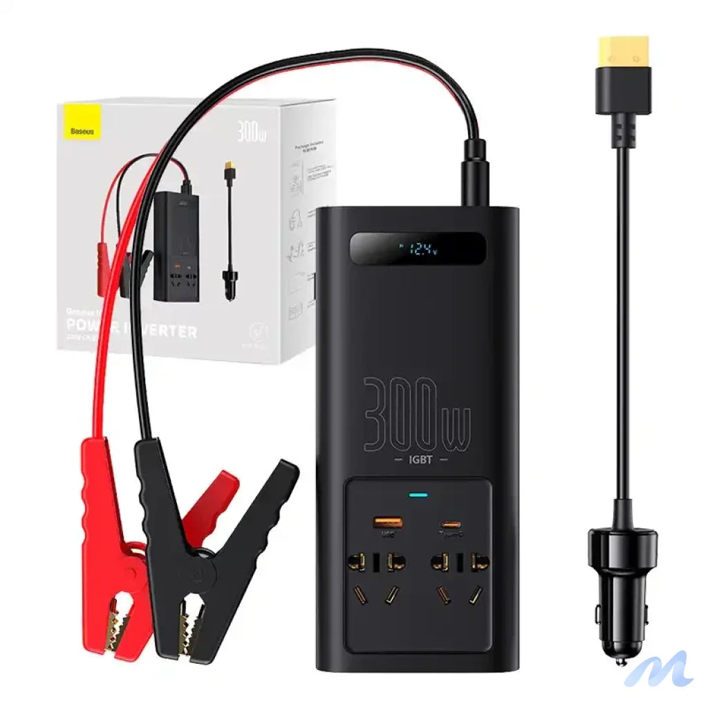 Power Inverter Baseus 300W (220V CN/EU) (black)