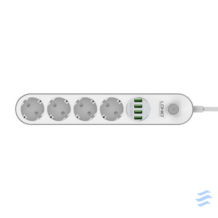 Power strip with 4 AC sockets 4x USB LDNIO SE4432 2m (white) Power strips
