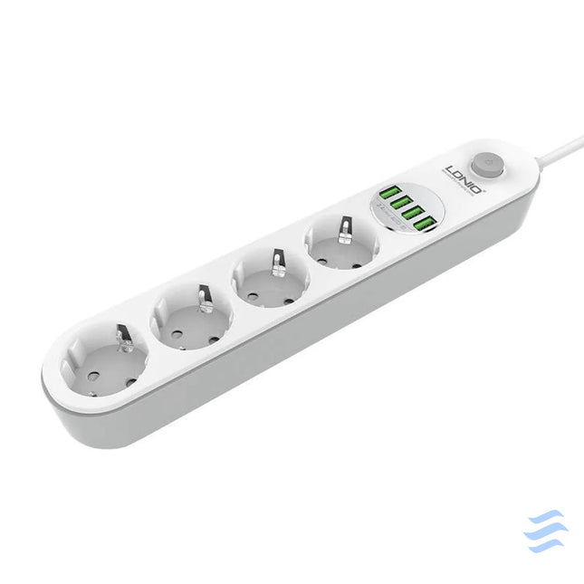 Power strip with 4 AC sockets 4x USB LDNIO SE4432 2m (white) Power strips