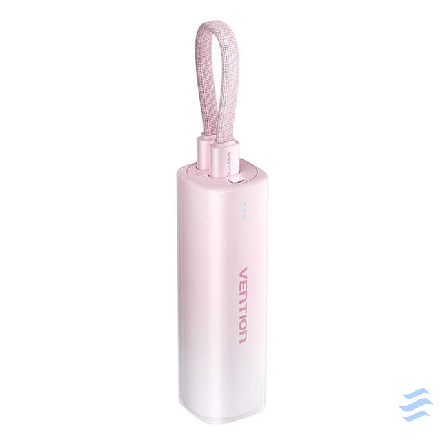 Powerbank 5000mAh Vention FHWR0 20W + USB C to lightning cable (pink) Powerbanks