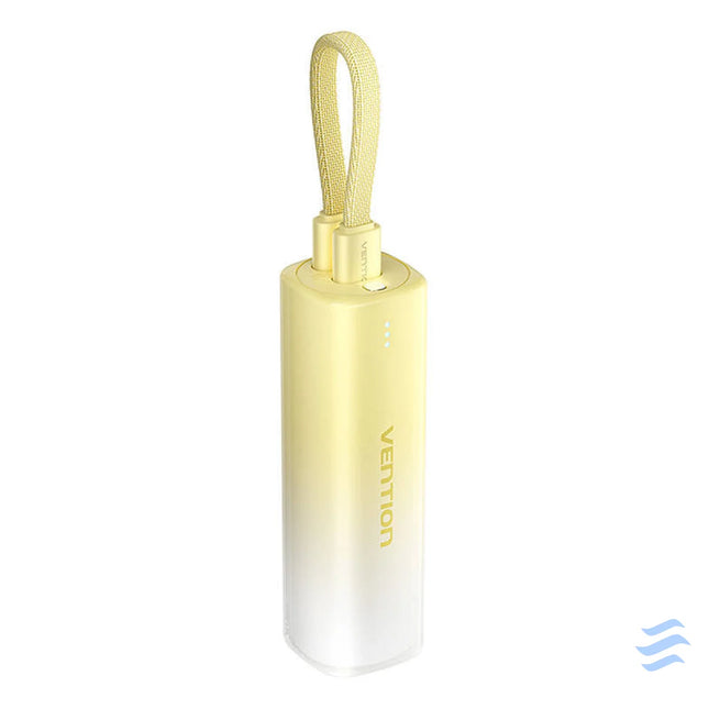 Powerbank 5000mAh Vention FHWY0 20W + USB C to lightning cable (yellow). Powerbanks