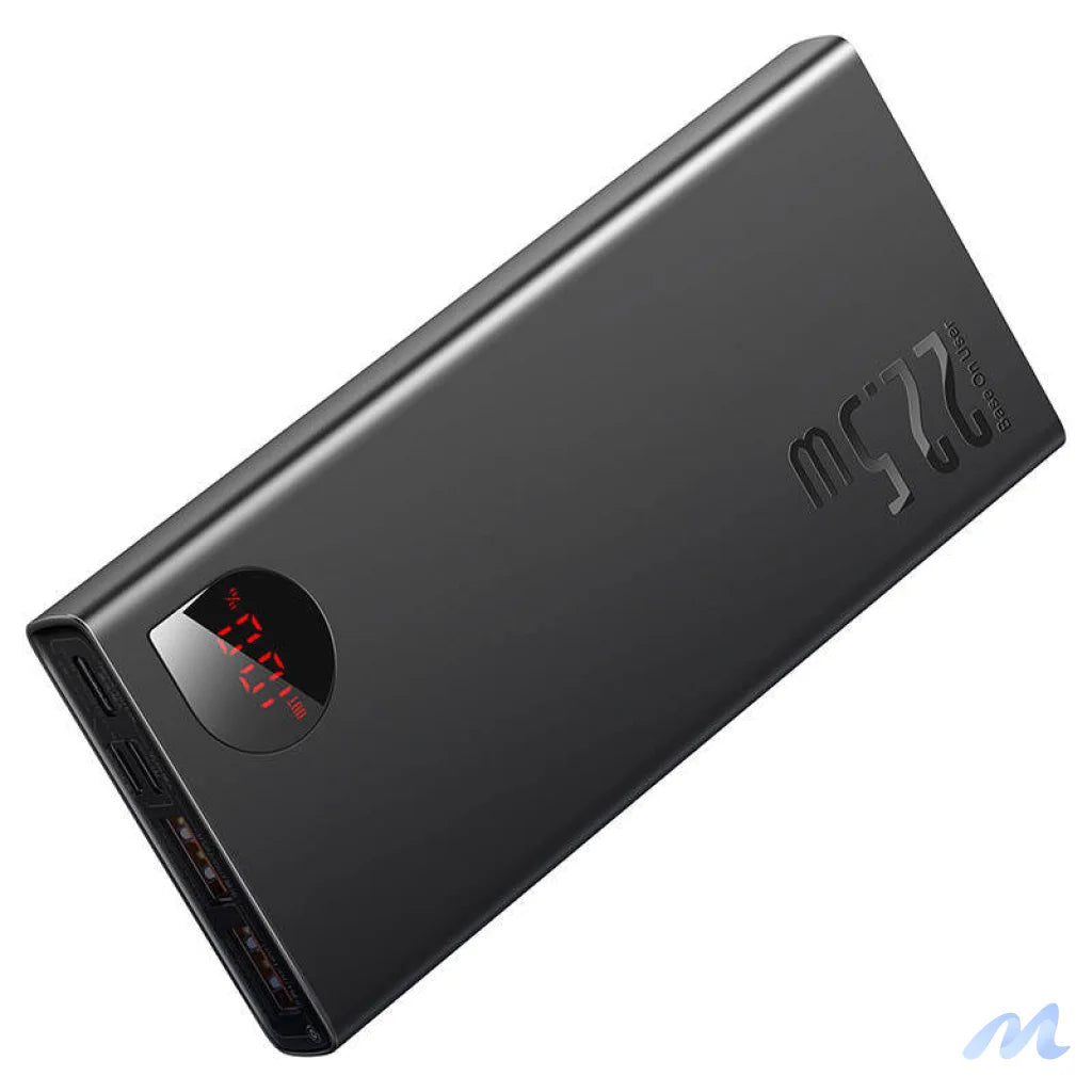 Powerbank Baseus Adaman Metal, 10000mAh, 2xUSB, USB-C, Lightning, MicroUSB  22.5W (black)