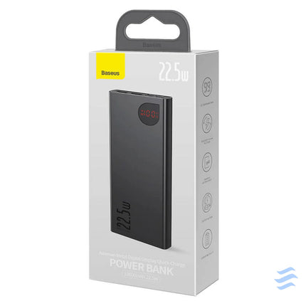 Powerbank Baseus Adaman Metal 10000mAh 2xUSB USB C Lightning MicroUSB 22.5W (black) Powerbanks
