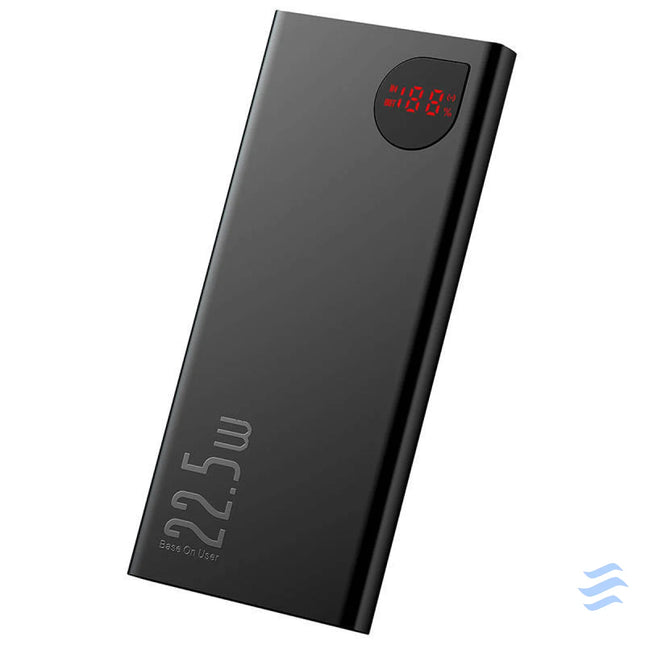 Powerbank Baseus Adaman Metal 10000mAh 2xUSB USB C Lightning MicroUSB 22.5W (black) Powerbanks