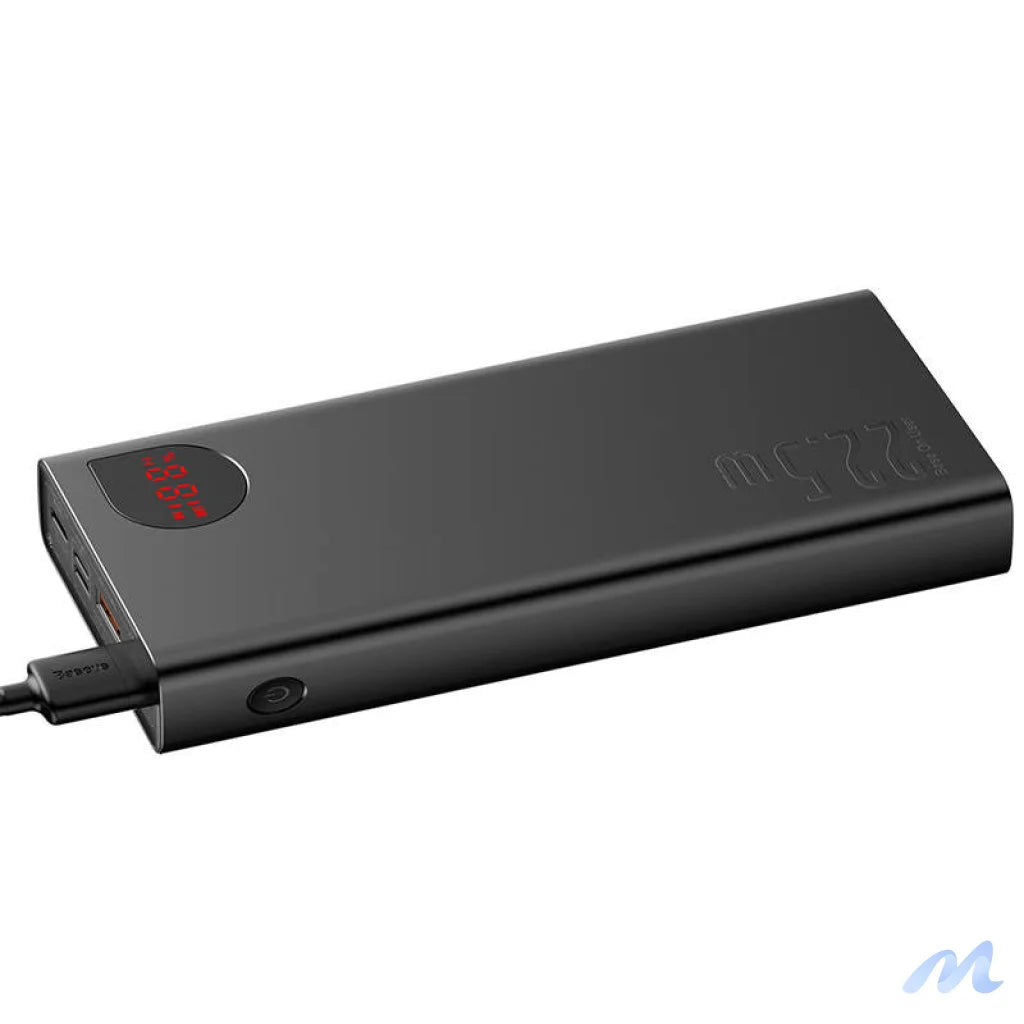 Powerbank Baseus Adaman Metal, 20000mAh, 2xUSB, USB-C, Lightning, microUSB  22.5W (black)