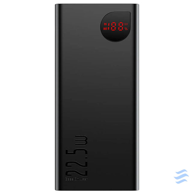 Powerbank Baseus Adaman Metal 20000mAh 2xUSB USB C Lightning microUSB 22.5W (black) Powerbanks