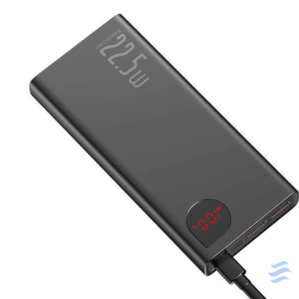 Powerbank Baseus Adaman Metal 20000mAh 2xUSB USB C Lightning microUSB 22.5W (black) Powerbanks