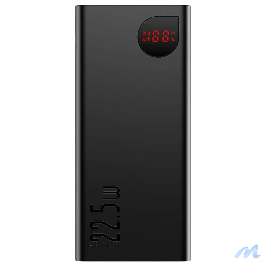 Powerbank Baseus Adaman Metal, 20000mAh, 2xUSB, USB-C, Lightning, microUSB  22.5W (black)