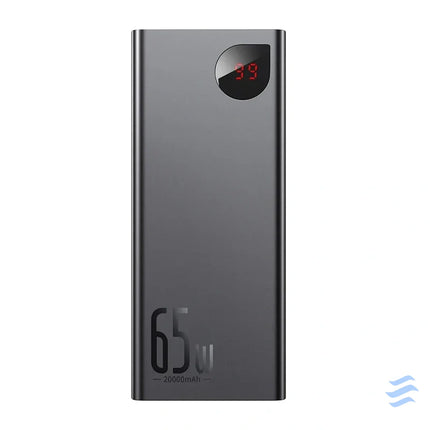 Powerbank Baseus Adaman Metal 20000mAh PD QC 3.0 65W 2xUSB + USB C + micro USB (Black) Powerbanks