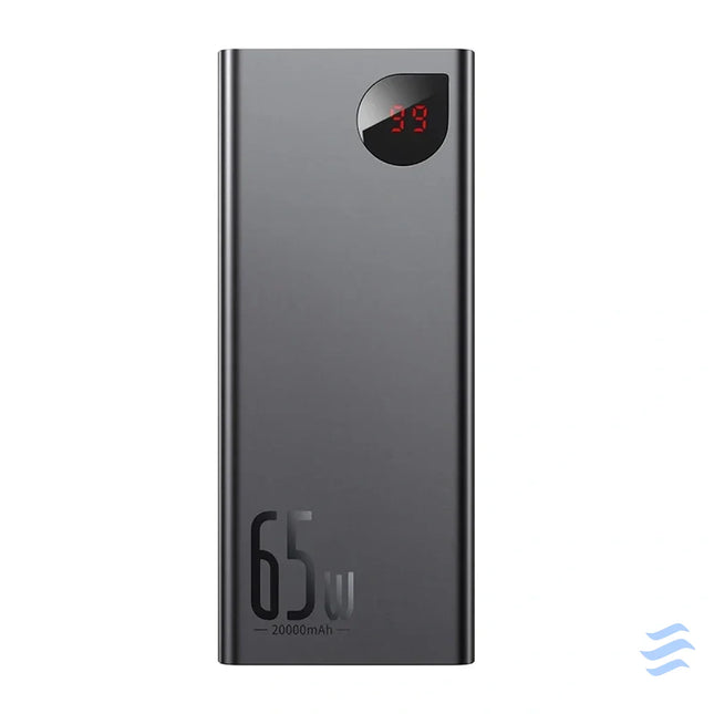 Powerbank Baseus Adaman Metal 20000mAh PD QC 3.0 65W 2xUSB + USB C + micro USB (Black) Powerbanks