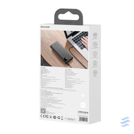 Powerbank Baseus Adaman Metal 20000mAh PD QC 3.0 65W 2xUSB + USB C + micro USB (Black) Powerbanks