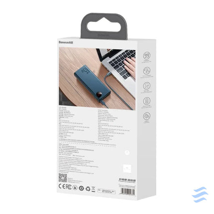 Powerbank Baseus Adaman Metal 20000mAh PD QC 3.0 65W 2xUSB + USB C + micro USB (Blue) Powerbanks