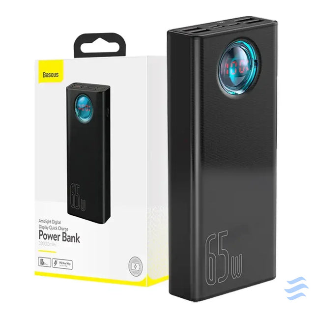 Powerbank Baseus Amblight 30000mAh 4xUSB USB C 65W (black) Powerbanks