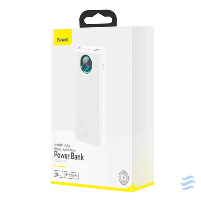 Powerbank Baseus Amblight 30000mAh 4xUSB USB C 65W (white) Powerbanks