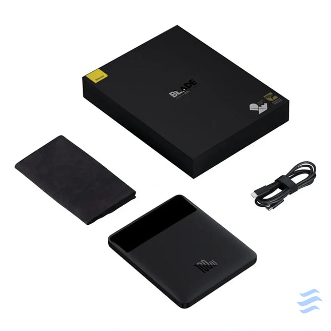 Powerbank Baseus Blade 20000mAh 2xUSB 2xUSB C + cable USB C 100W (black) Powerbanks