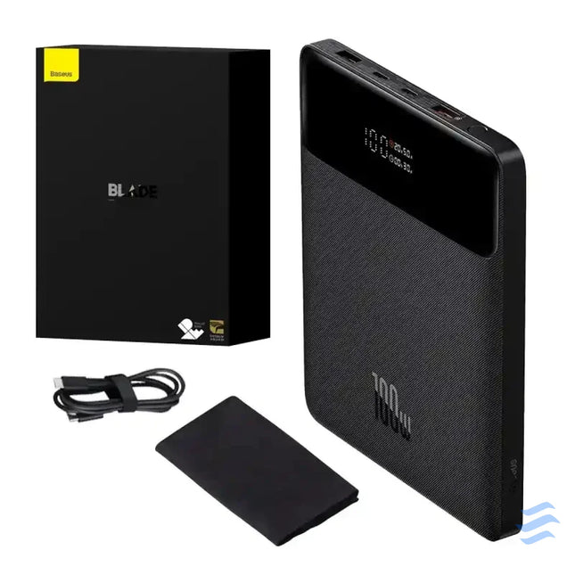 Powerbank Baseus Blade 20000mAh 2xUSB 2xUSB C + cable USB C 100W (black) Powerbanks