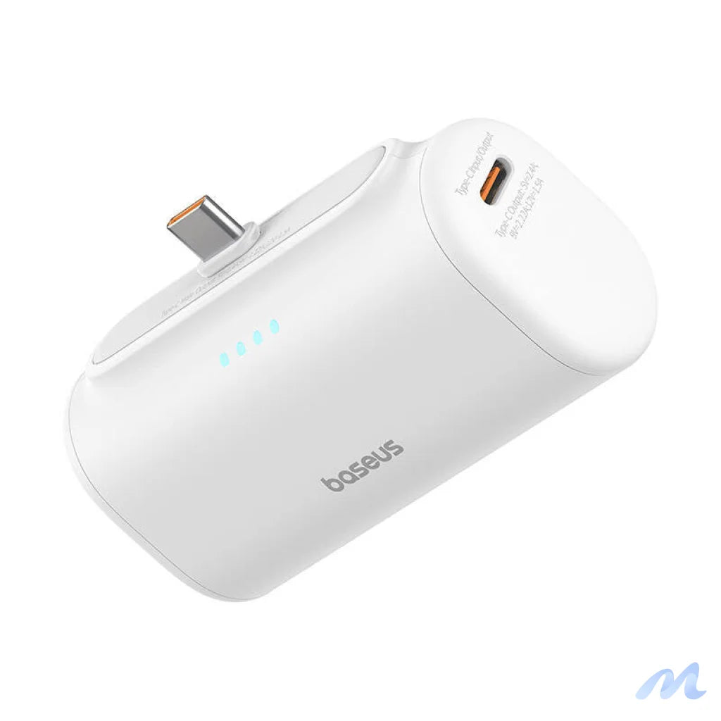 Powerbank Baseus Compact 5000mAh, 20W, USB-C (biały)