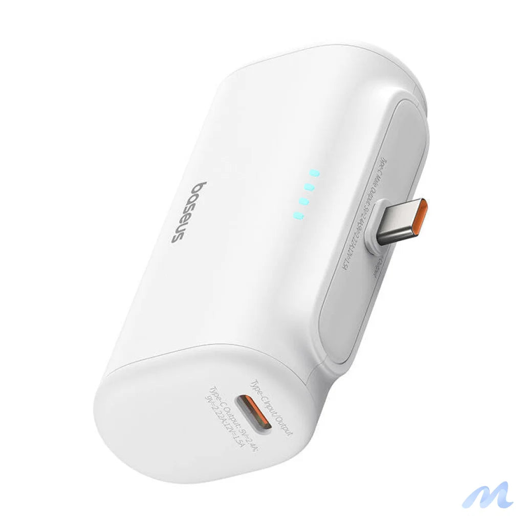 Powerbank Baseus Compact 5000mAh, 20W, USB-C (biały)