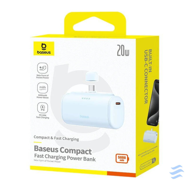 Powerbank baseus Compact USB C 5000mAh 20W (blue) Powerbanks