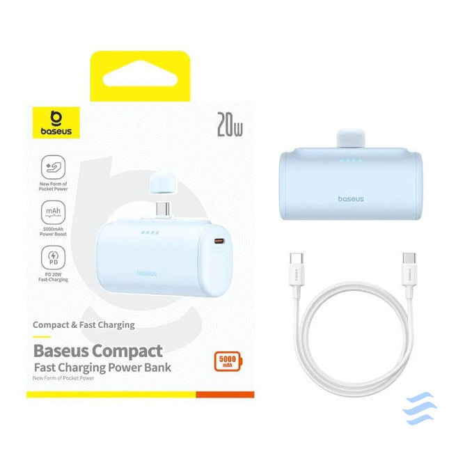 Powerbank baseus Compact USB C 5000mAh 20W (blue) Powerbanks