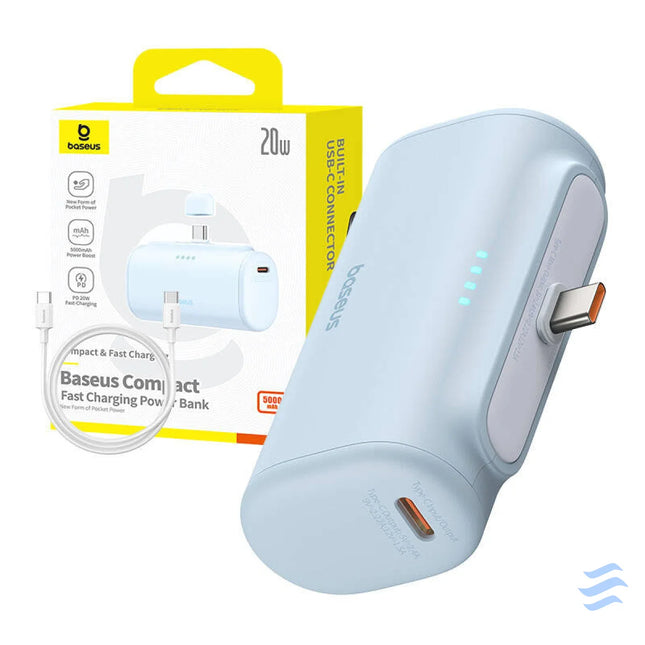 Powerbank baseus Compact USB C 5000mAh 20W (blue) Powerbanks