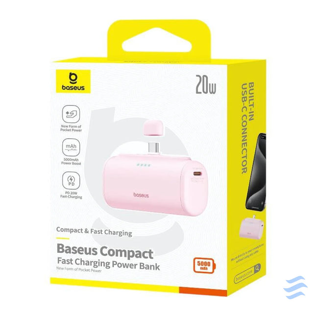 Powerbank Baseus Compact USB C 5000mAh 20W (pink) Powerbanks