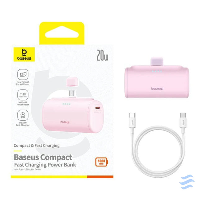 Powerbank Baseus Compact USB C 5000mAh 20W (pink) Powerbanks