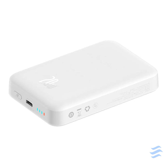 Powerbank Baseus Magnetic 10000mAh USB C 20W MagSafe (white) Powerbanks