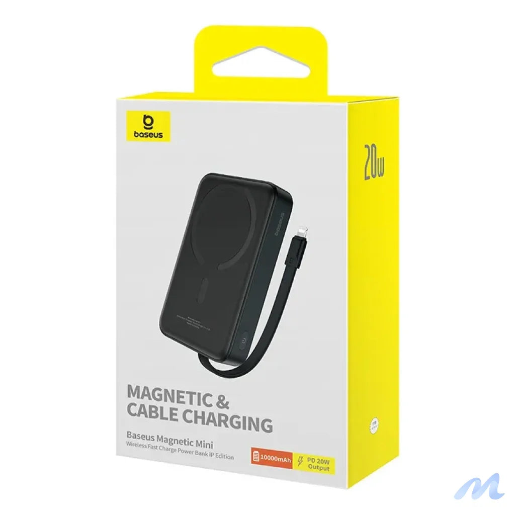 Powerbank Baseus Magnetic Mini 10000mAh, Lightning 20W MagSafe (black)