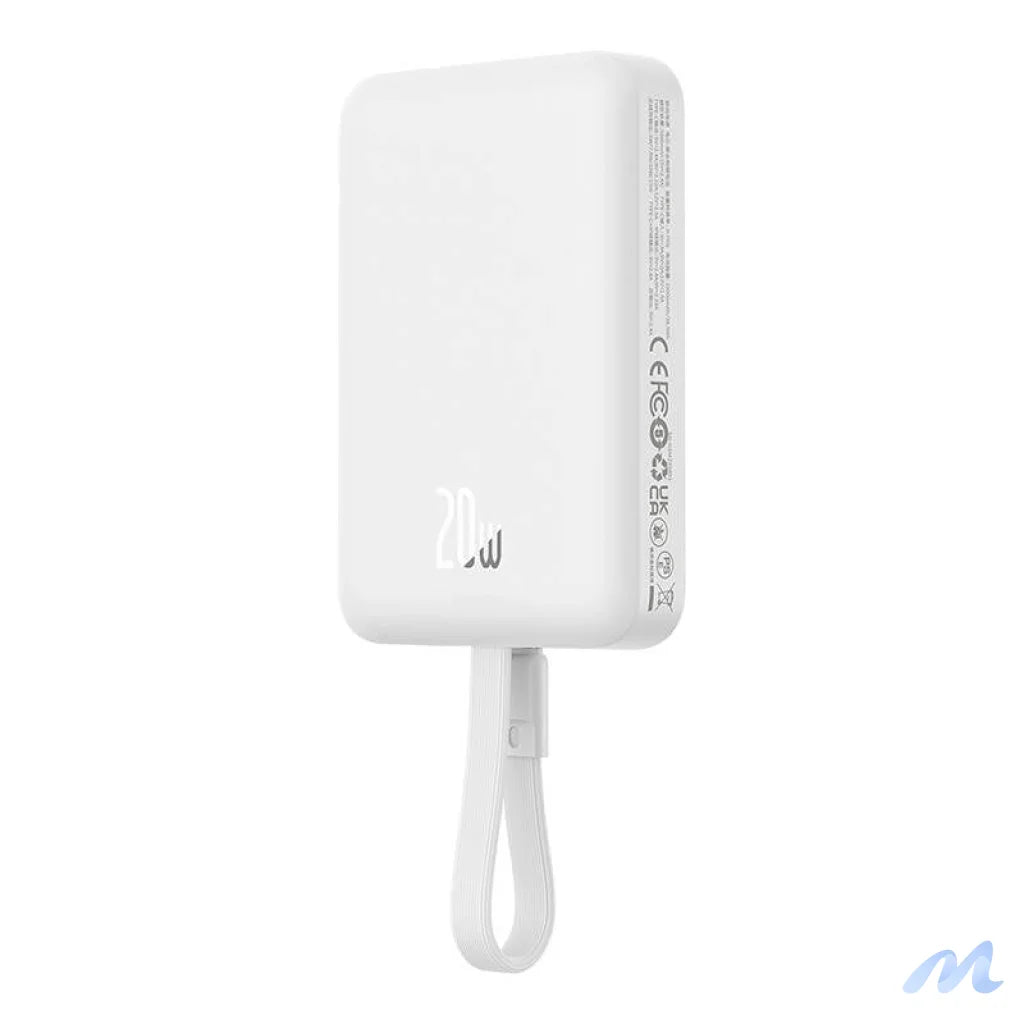 Powerbank Baseus Magnetic Mini 10000mAh, Lightning 20W MagSafe (white)