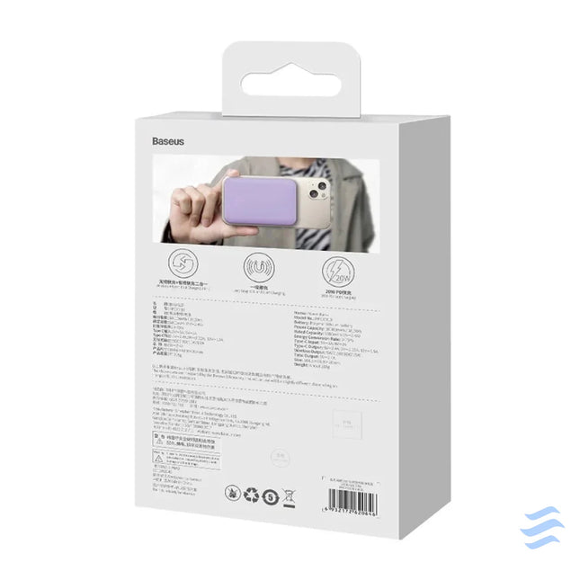 Powerbank Baseus Magnetic Mini 10000mAh USB C 20W MagSafe (purple) Powerbanks