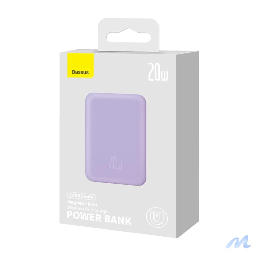 Powerbank Baseus Magnetic Mini 10000mAh, USB-C  20W MagSafe (purple)