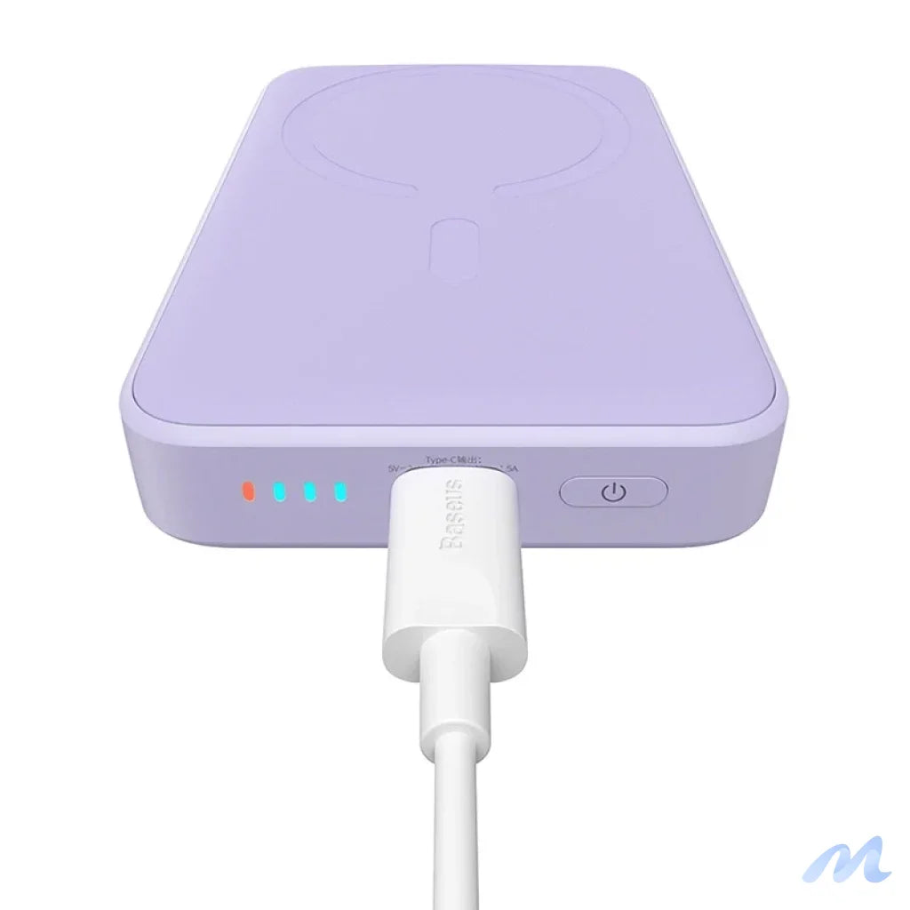 Powerbank Baseus Magnetic Mini 10000mAh, USB-C  20W MagSafe (purple)
