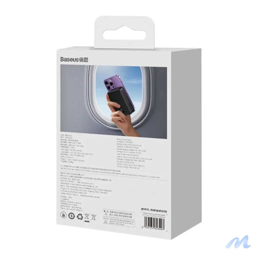 Powerbank Baseus Magnetic Mini 20000mAh, USB-C 20W MagSafe (black)