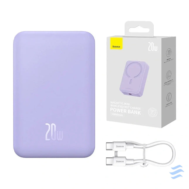 Powerbank Baseus Magnetic Mini 20000mAh USB C 20W MagSafe (purple) Powerbanks