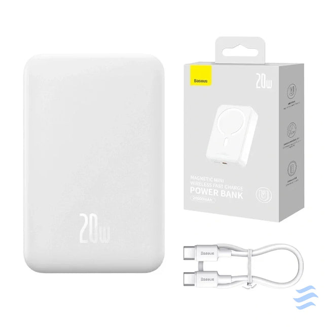 Powerbank Baseus Magnetic Mini 20000mAh USB C 20W MagSafe (white) Powerbanks