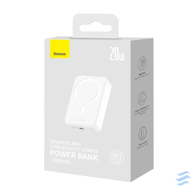 Powerbank Baseus Magnetic Mini 20000mAh USB C 20W MagSafe (white) Powerbanks