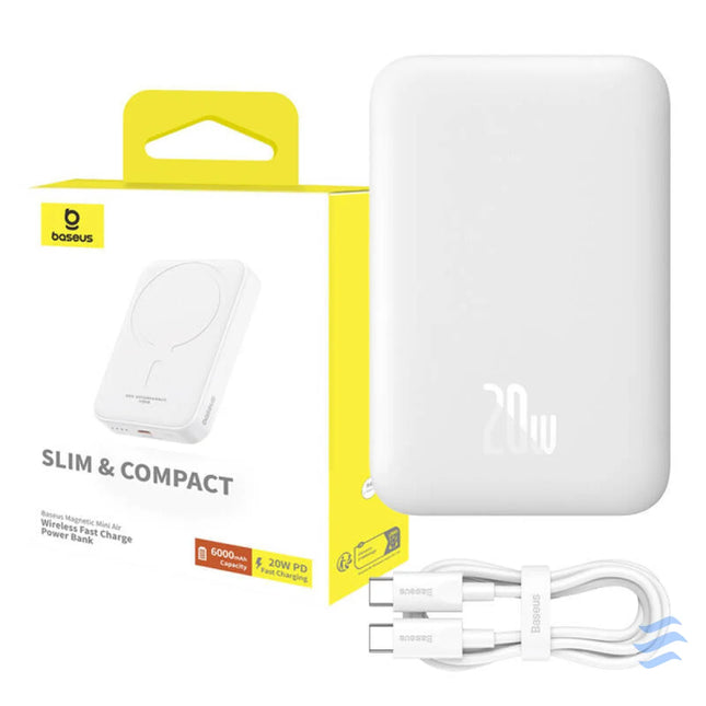 Powerbank Baseus Magnetic Mini 6000mAh 20W MagSafe (white) Powerbanks