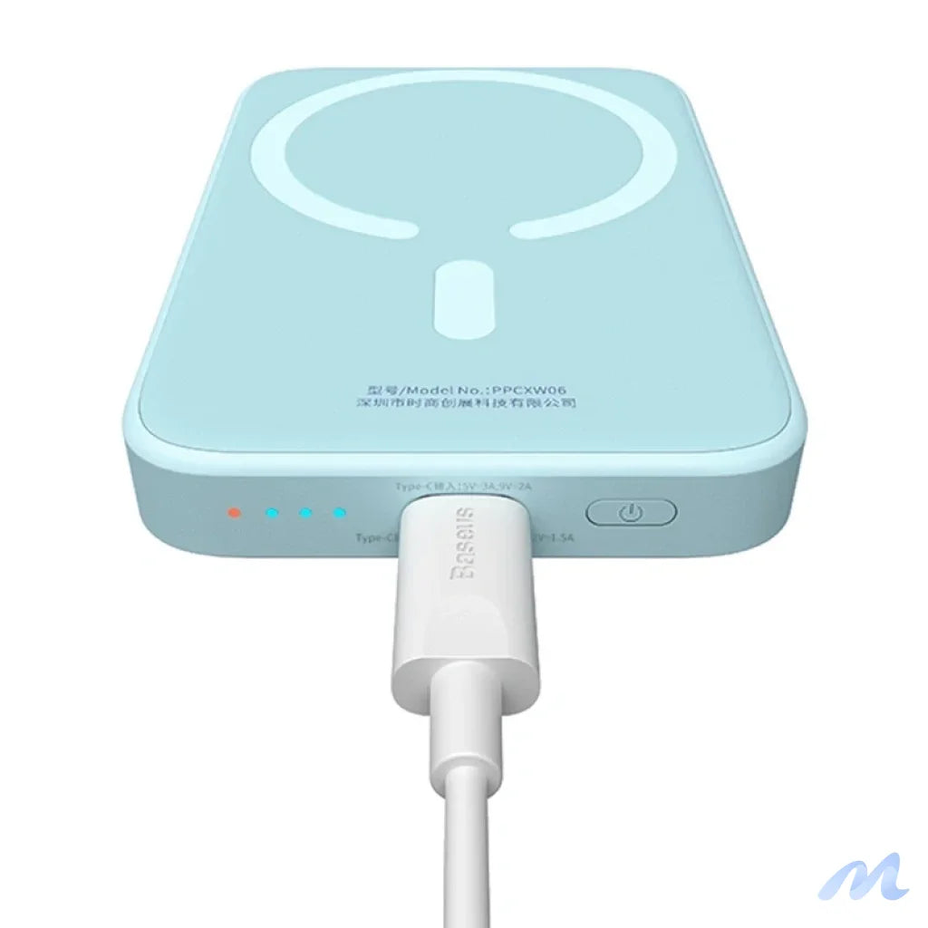 Powerbank Baseus Magnetic Mini 6000mAh, USB-C  20W MagSafe (blue)