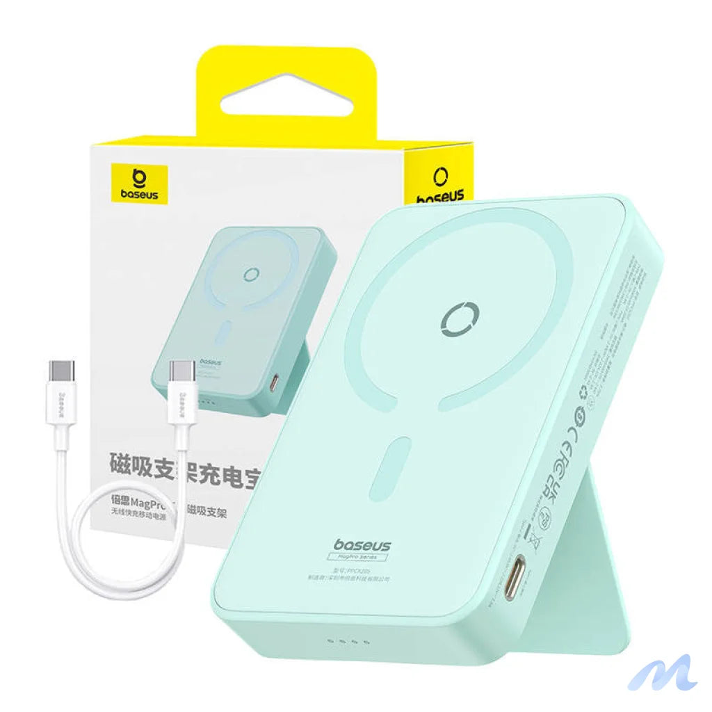 Powerbank Baseus MagPro Magnetic 5000mAh 20W, MagSafe (mint)