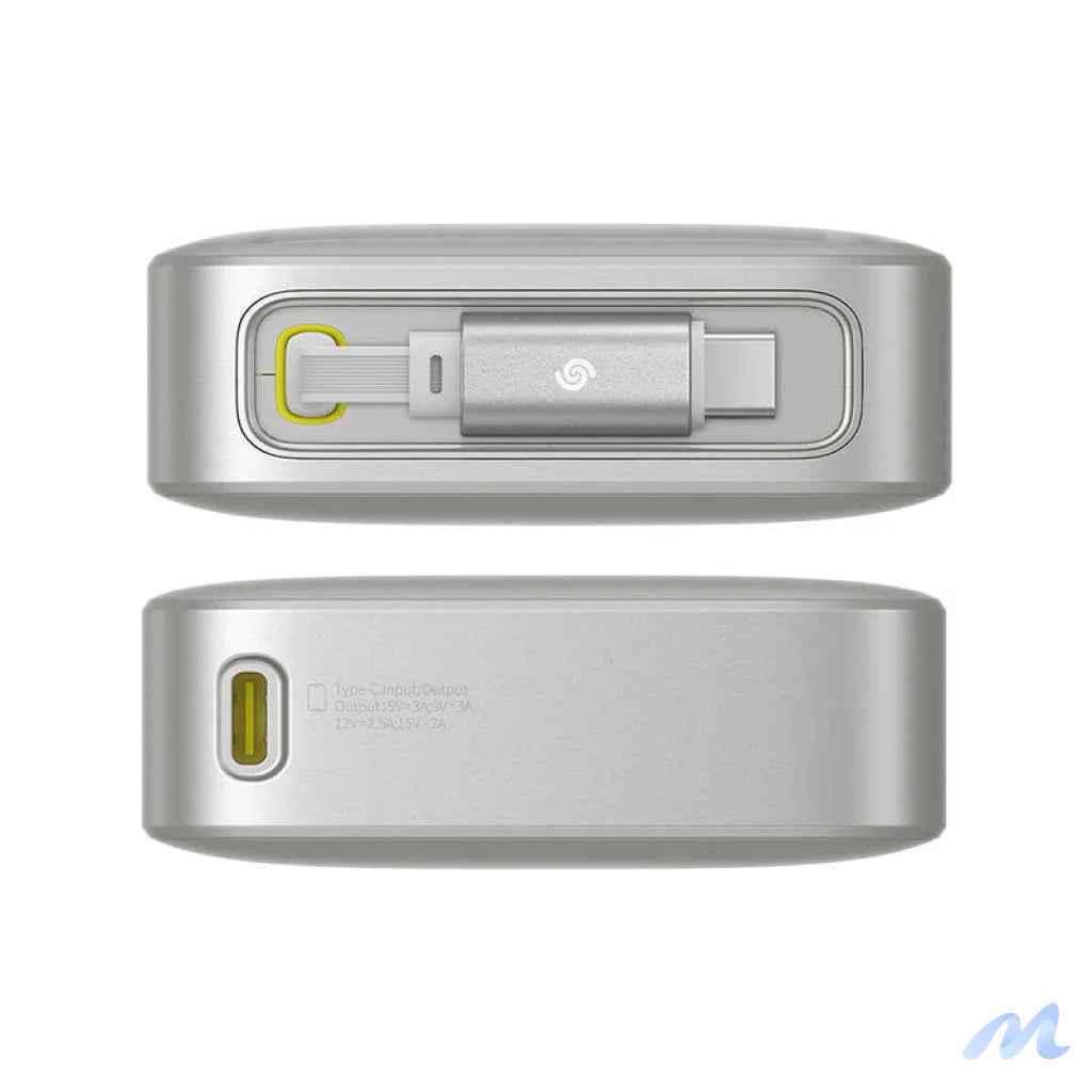 Powerbank Baseus OS Free2Pull 10000mAh 30W +cable (grey)